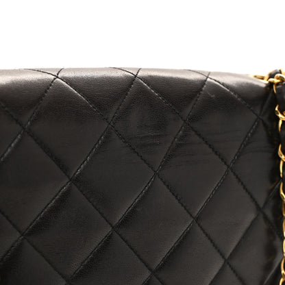 Chanel Lambskin Quilted Medium Single Flap Black 13 of 14