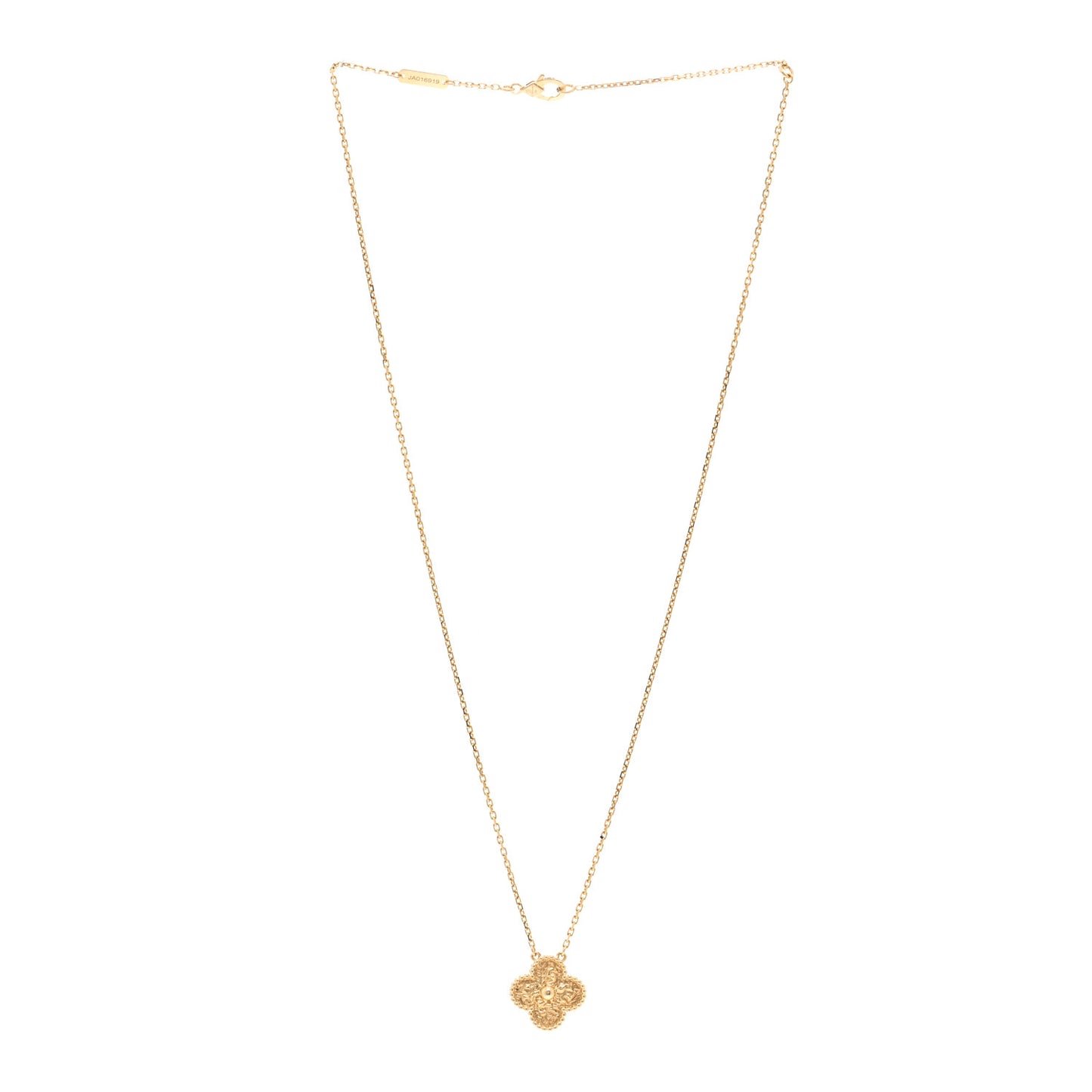 18K Yellow Gold Vintage Alhambra Pendant Necklace