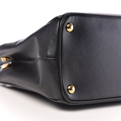 Prada Saffiano Small Galleria Double Zip Tote Black 10 of 12