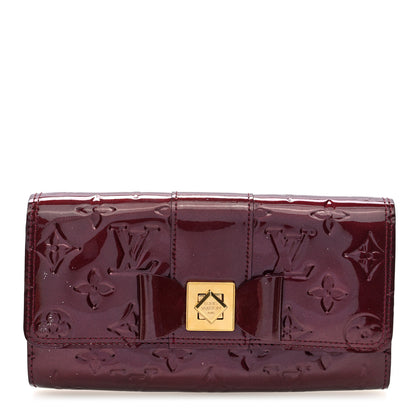 Louis Vuitton Vernis Sarah Noeud Wallet Rouge Fauviste 1 of 6