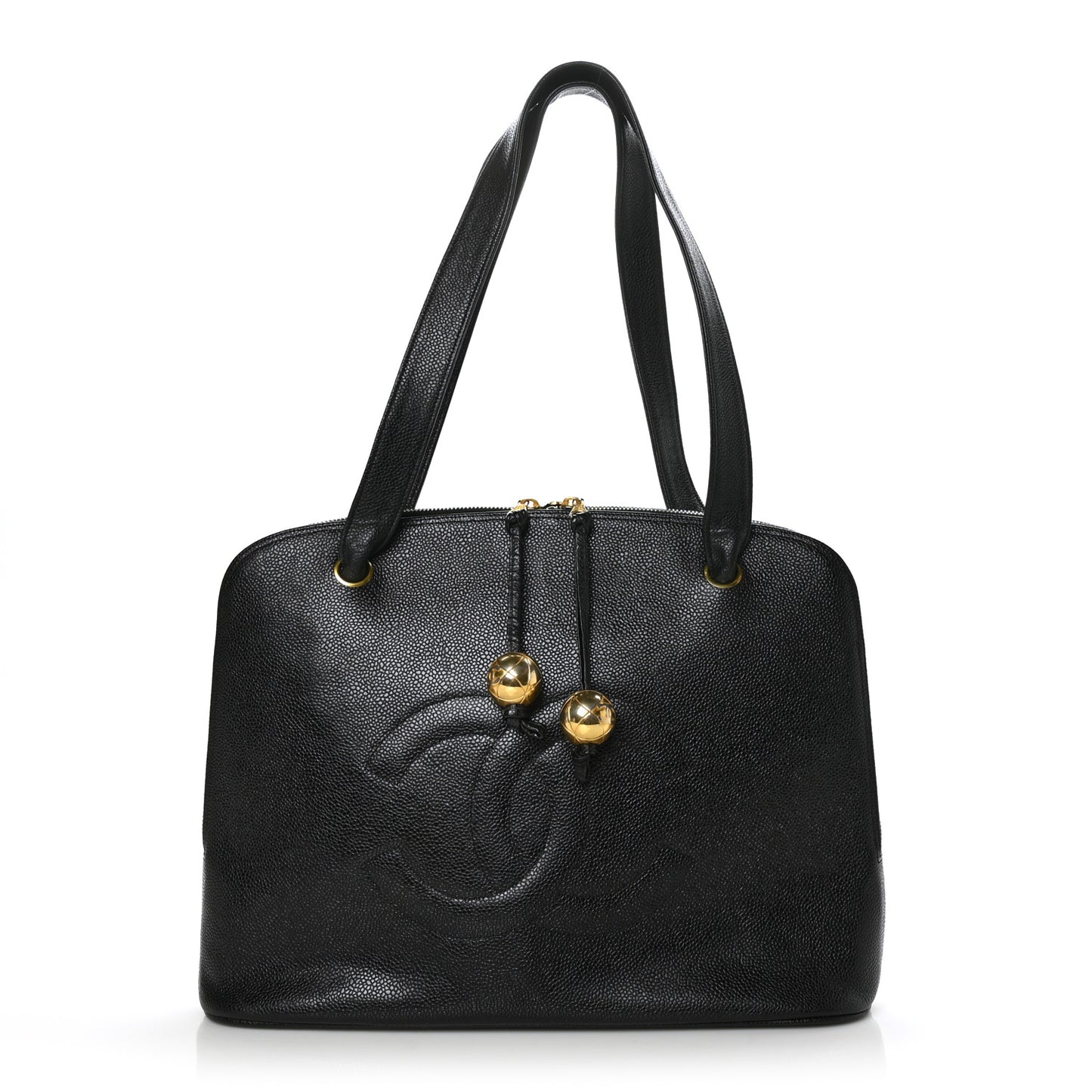 Caviar CC Shoulder Bag Black