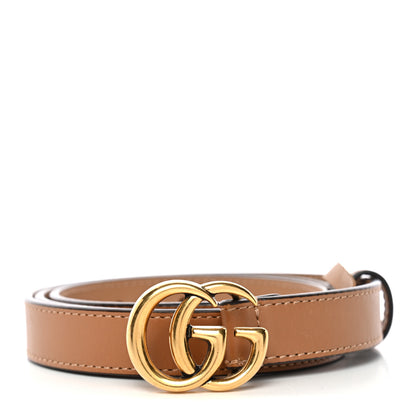 Gucci Moon Calfskin Double G Belt 80 32 Natural Tan 1 of 5