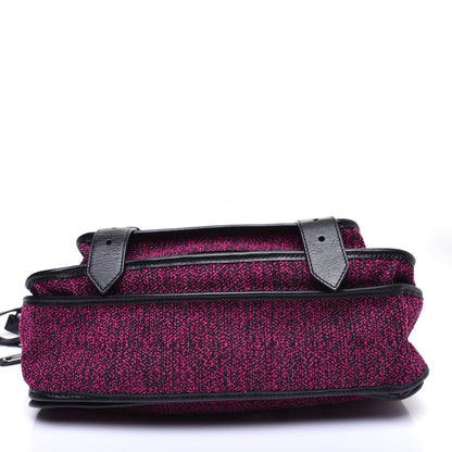 Proenza Schouler Tweed Lambskin Medium PS1 Satchel Berry Fuxia Pink 11 of 14