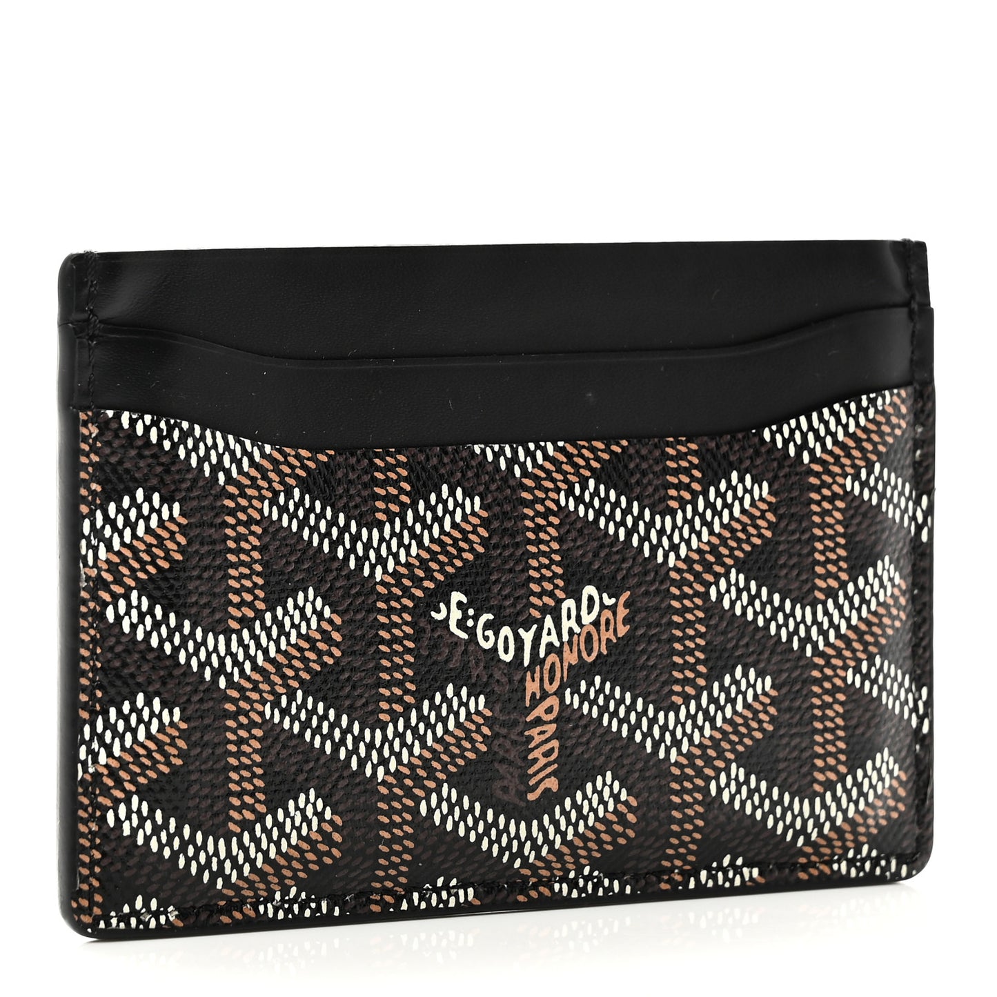 Goyardine Saint Sulpice Card Holder Black