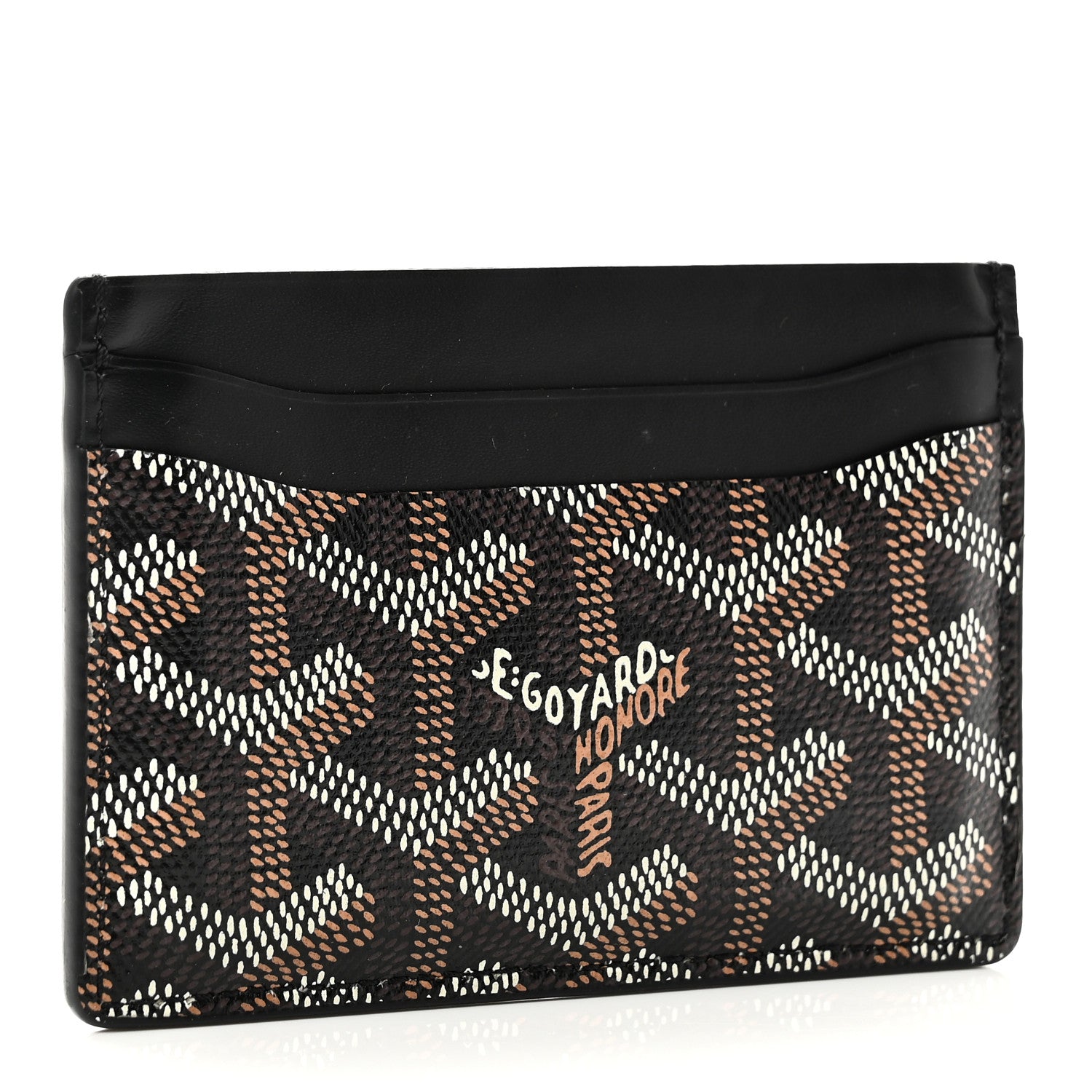 Goyard Goyardine Saint Sulpice Card Holder Black 3 of 8