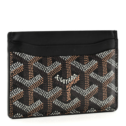Goyard Goyardine Saint Sulpice Card Holder Black 3 of 8