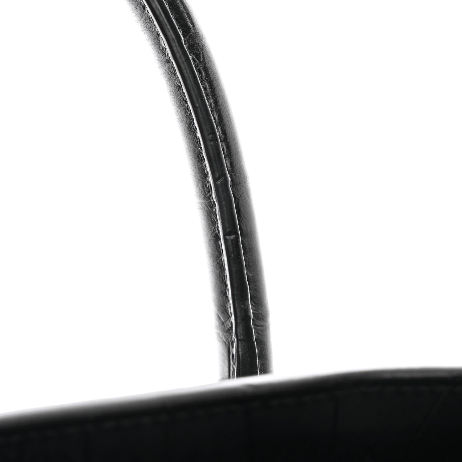 Saint Laurent SAINT LAURENT Calfskin Crocodile Embossed Large Thin Sac De Jour Black 15 of 17