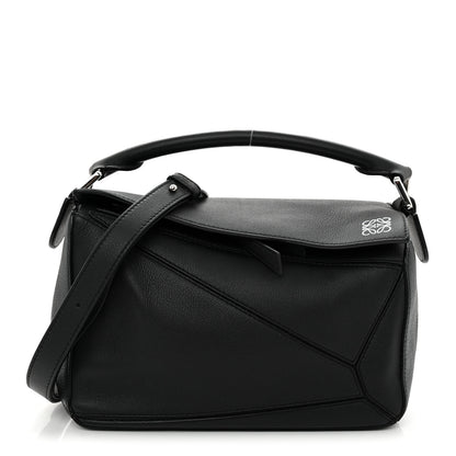 Loewe Calfskin Small Puzzle Bag Black 1 of 10