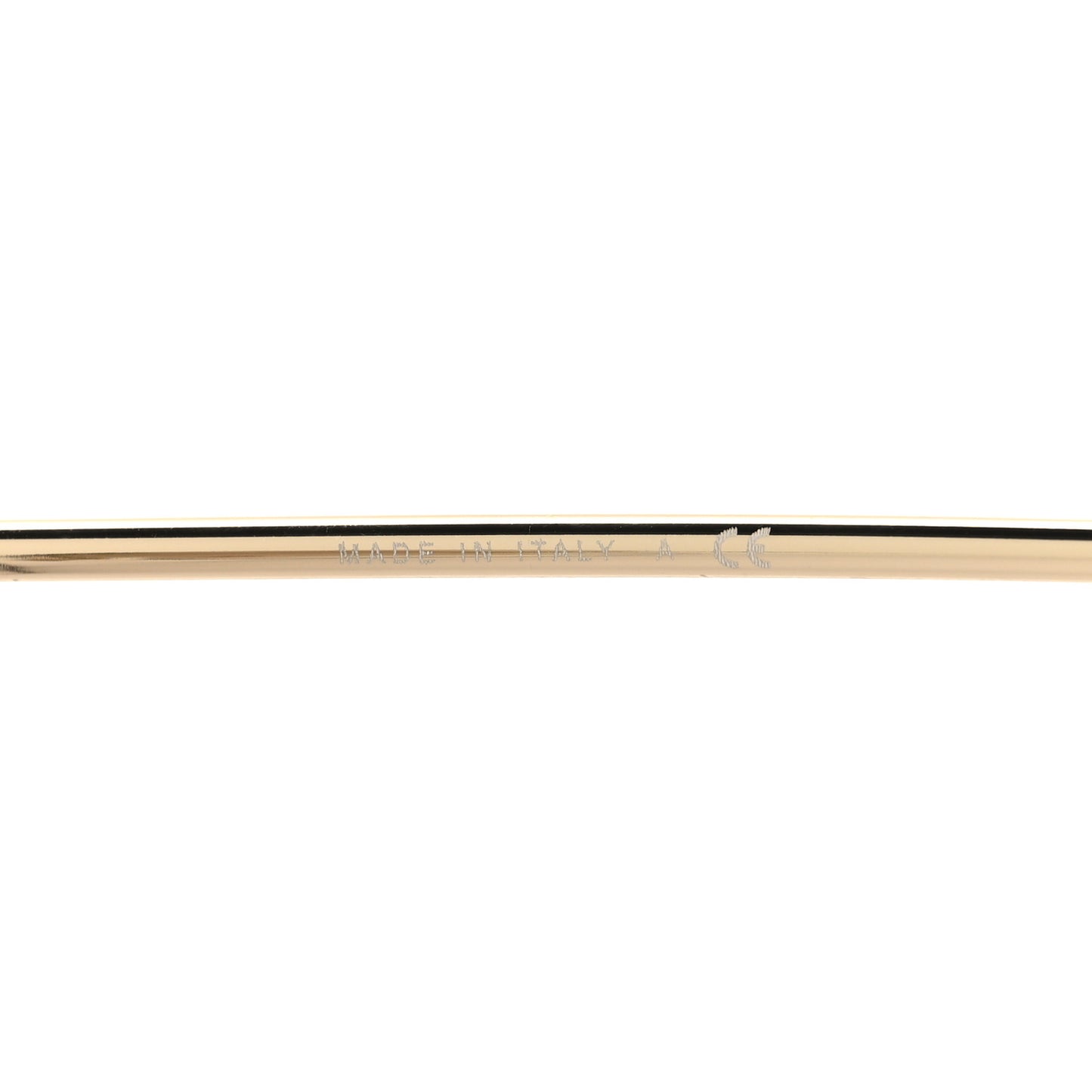 Metal Spring Round Sunglasses 4220 Gold Brown