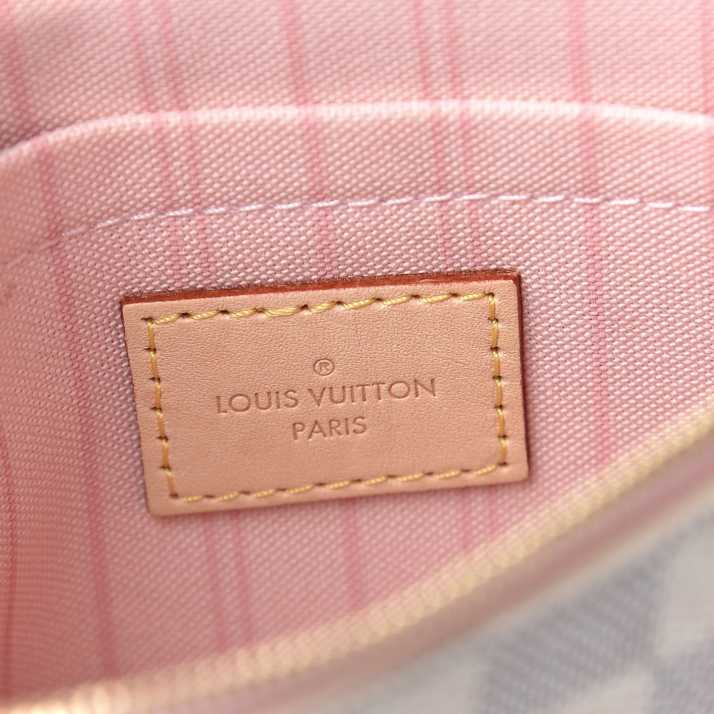 Damier Azur Neverfull MM GM Pochette Rose Ballerine