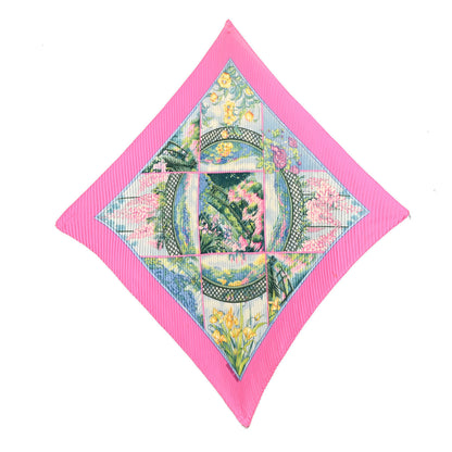Hermes Silk Giverny Plisse Scarf 1 of 7