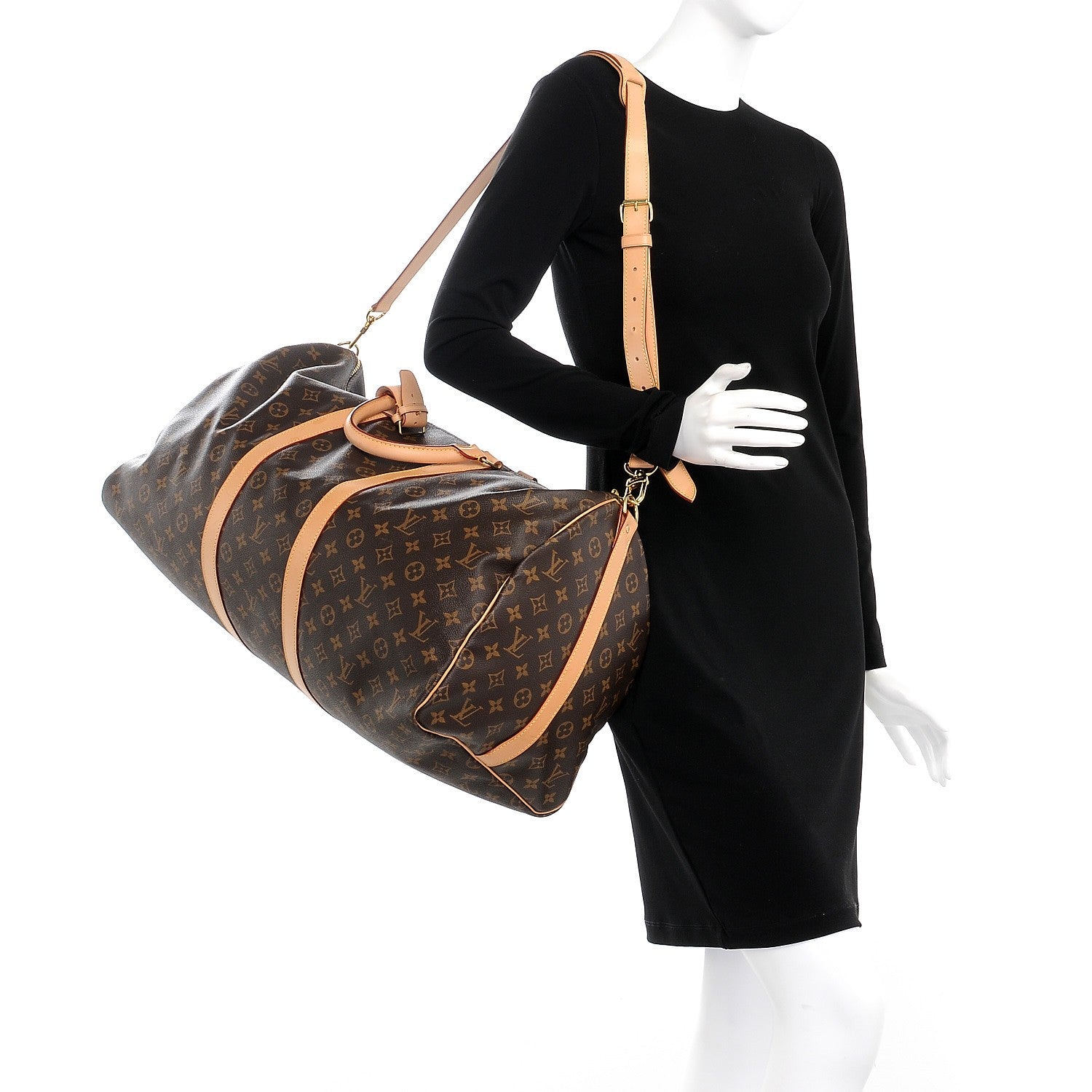 Louis Vuitton Monogram Keepall Bandouliere 55 2 of 12