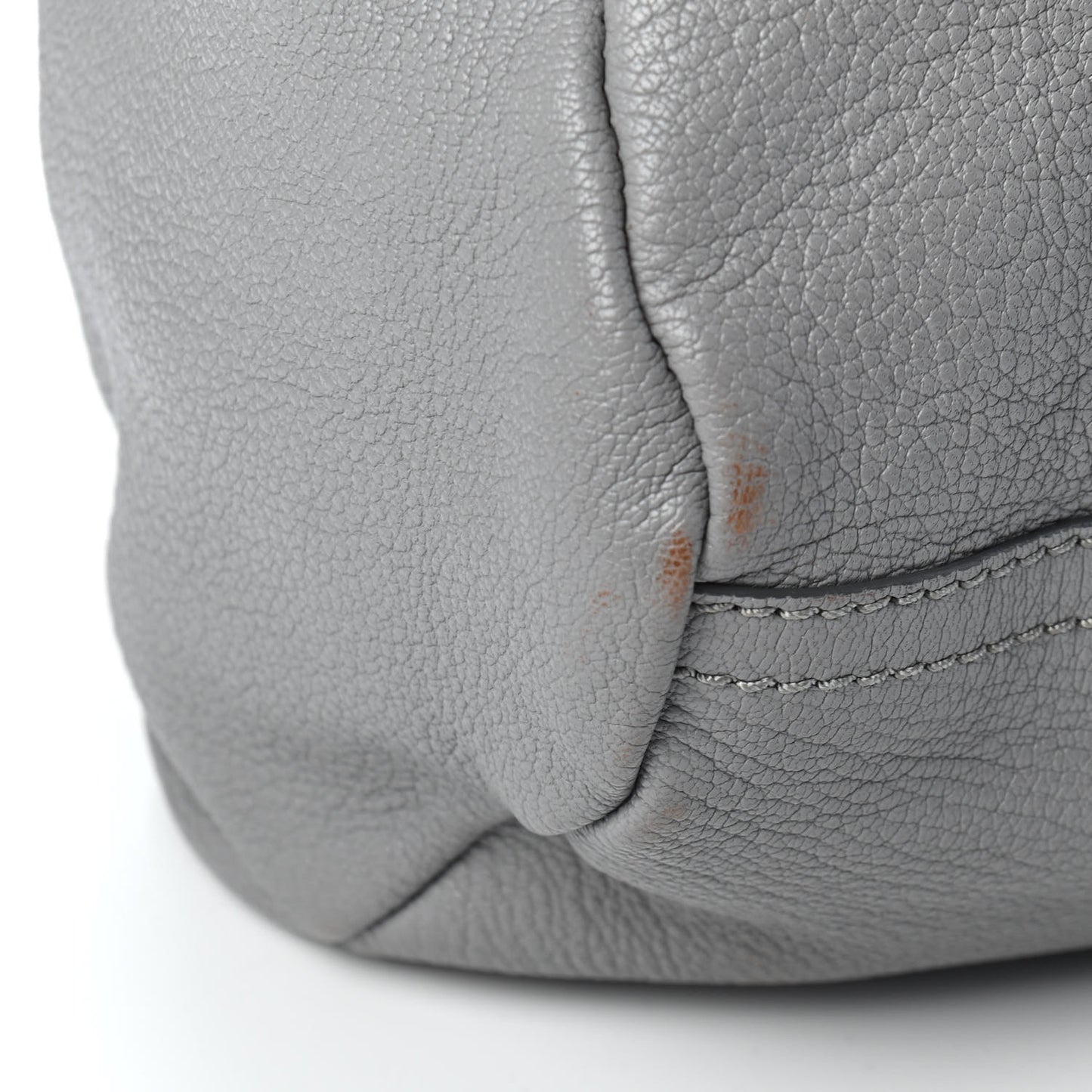 Sugar Goatskin Small Pandora Pearl Grey