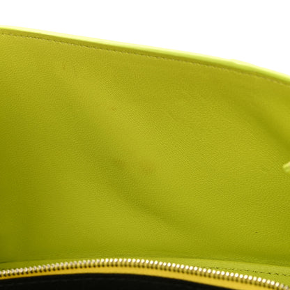 Balenciaga Shiny Calfskin Crocodile Embossed Small Hourglass Sling Shoulder Bag Lime 11 of 15