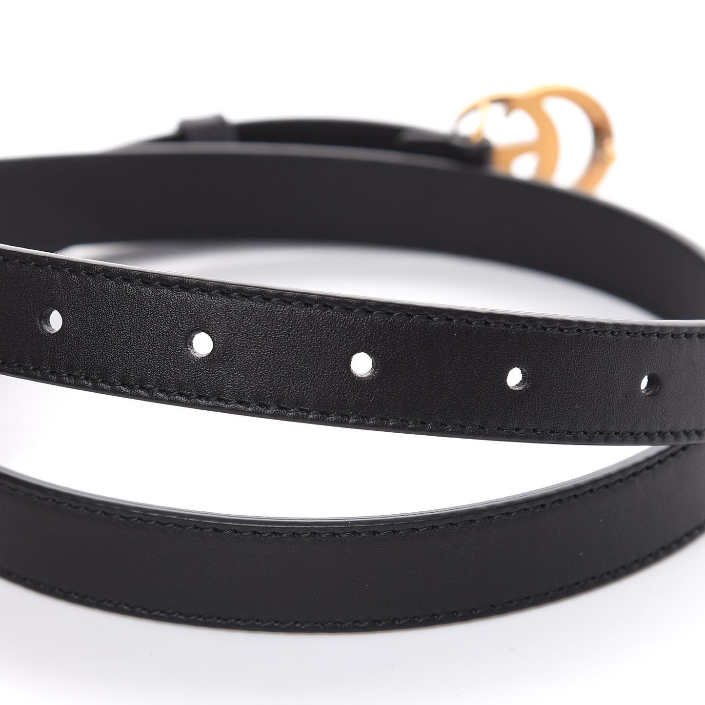 Calfskin Double G 20mm Belt 85 34 Black
