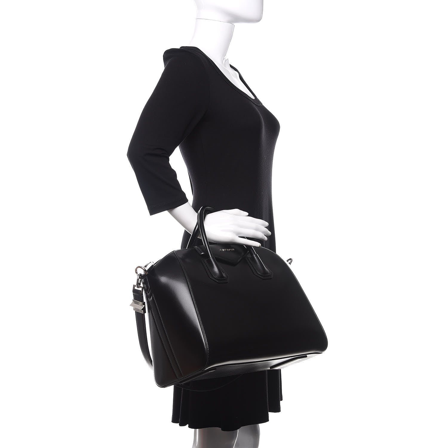 Givenchy Shiny Lord Calfskin Medium Antigona Black 3 of 11