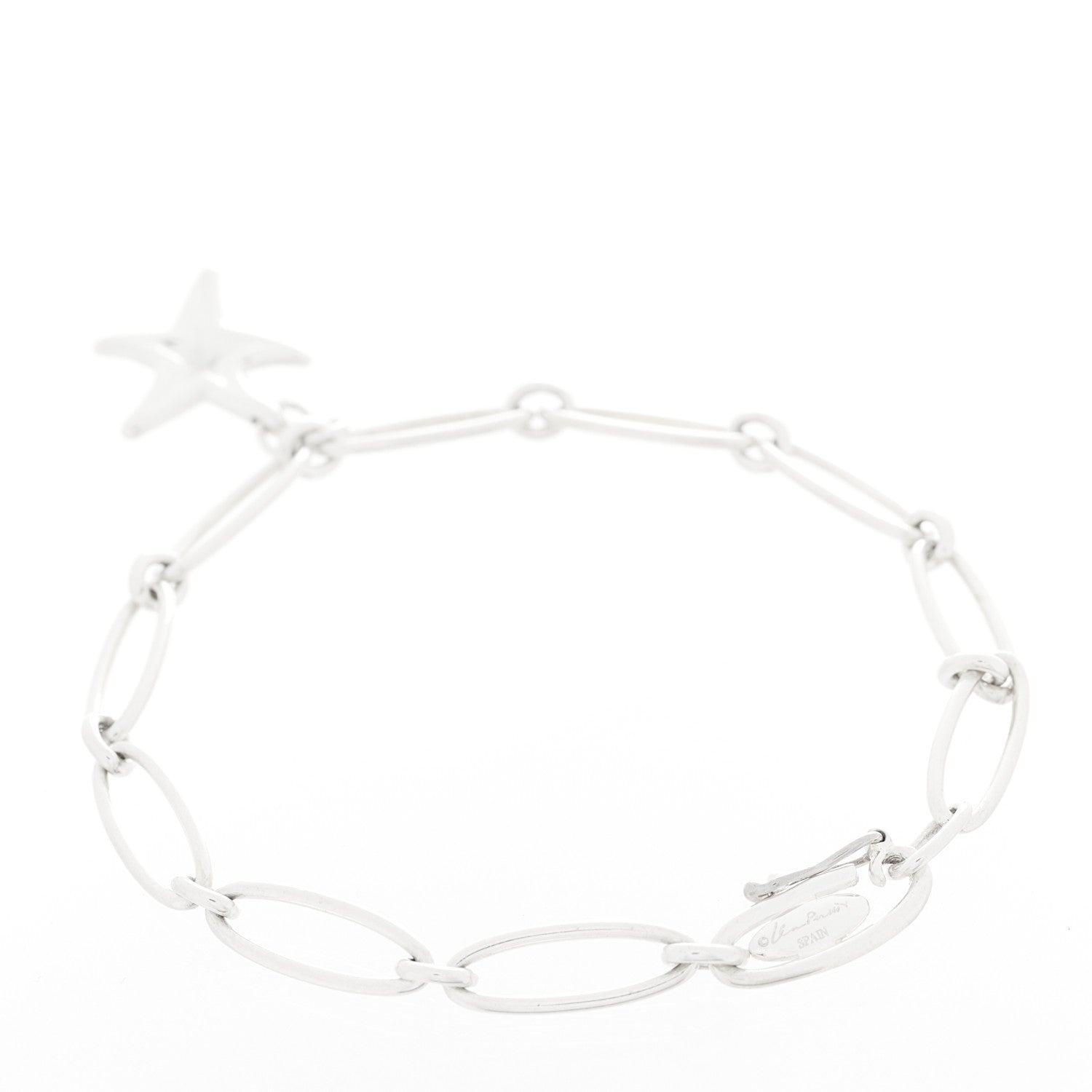 Tiffany Sterling Silver Elsa Peretti Starfish Charm Bracelet 2 of 3