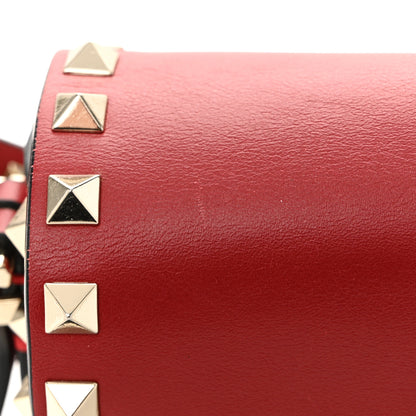 Valentino Garavani Vitello Small Rockstud Flap Saddle Bag Red 12 of 12