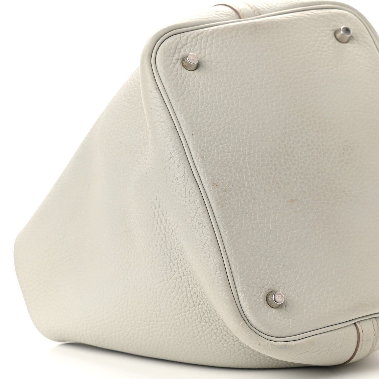 Hermes Taurillon Clemence Picotin Lock 22 MM Gris Perle 7 of 8