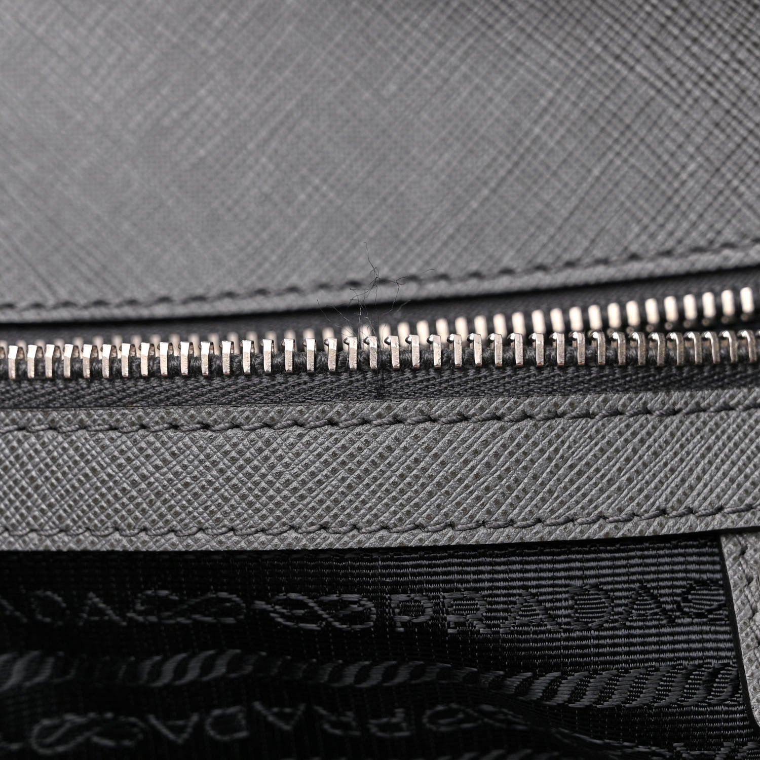 Prada Saffiano Travel Shopping Tote Mercurio 16 of 16