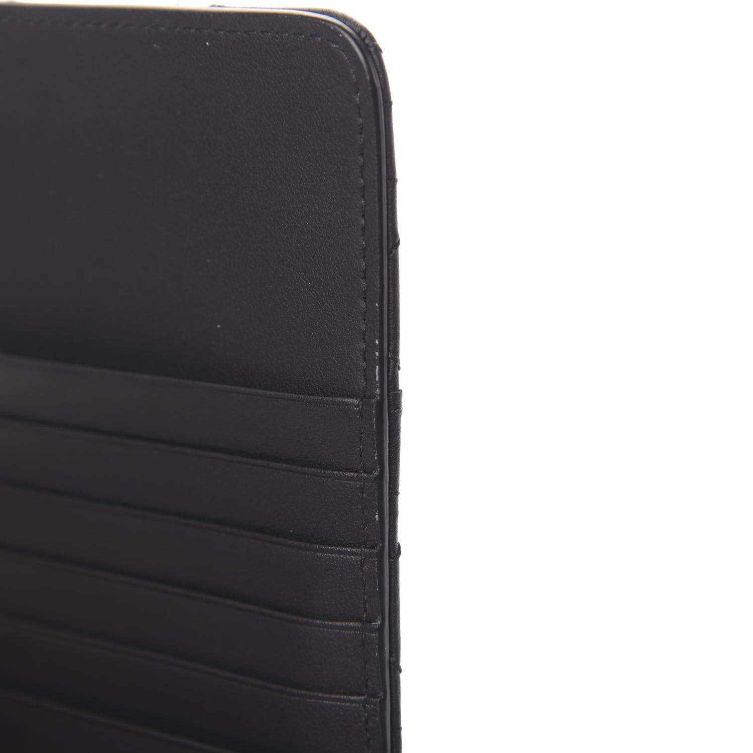 Christian Dior Ultra Matte Calfskin Cannage Large Lady Dior Zip Wallet Black 9 of 10