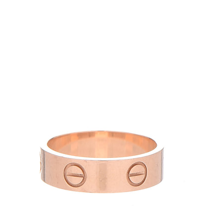 Cartier 18K Pink Gold 5.5mm LOVE Ring 54 6.75 4 of 5