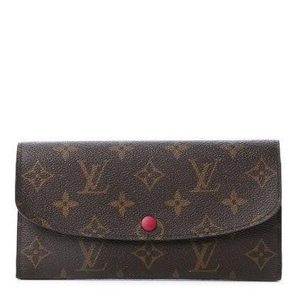 Louis Vuitton Monogram Emilie Wallet Fuchsia 1 of 5