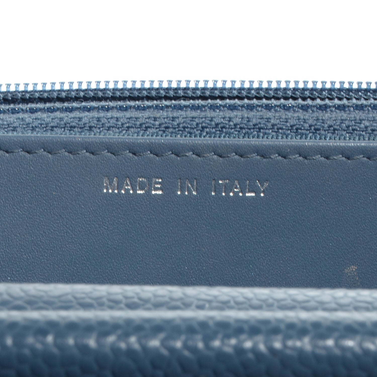 Chanel Caviar Wallet on Chain WOC Blue 9 of 9