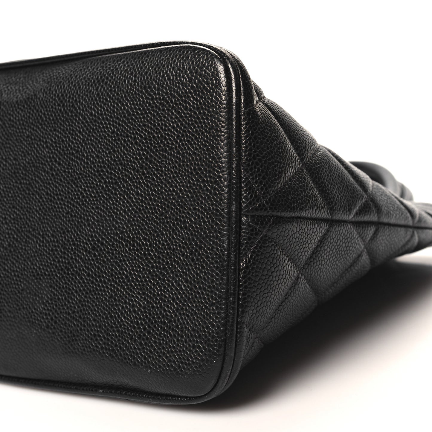 Caviar Quilted Medallion Tote Black