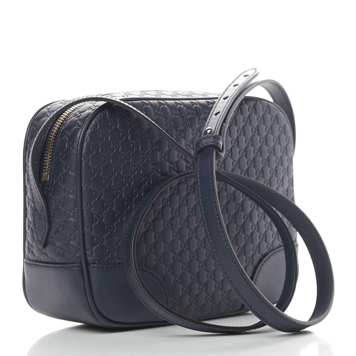 Gucci Soft Microguccissima Mini Bree Messenger Bag Blue 2 of 4