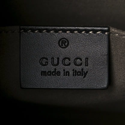 Gucci Guccissima Signature Web New Web Cosmetic Case Black 6 of 11