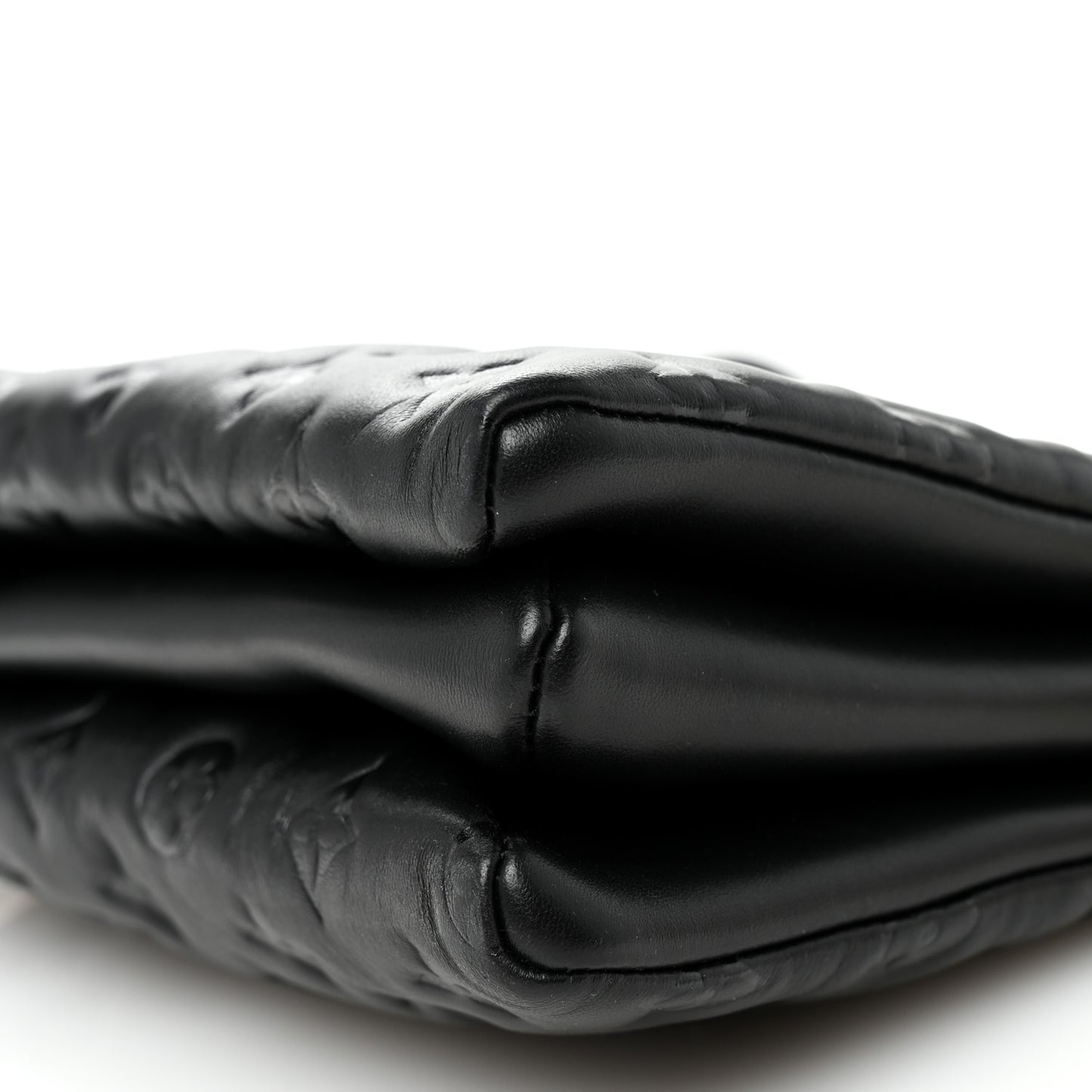 Lambskin Embossed Monogram Coussin PM Black