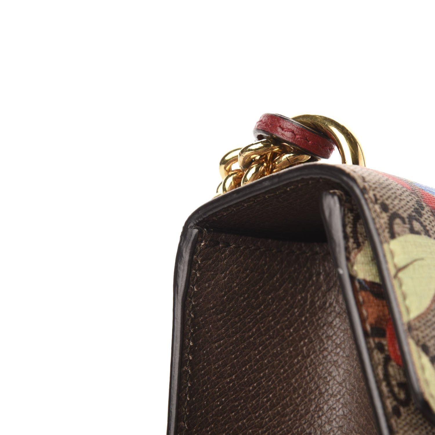 Gucci GG Supreme Monogram Tian Small Padlock Shoulder Bag Beige Multicolor New Acero 13 of 16