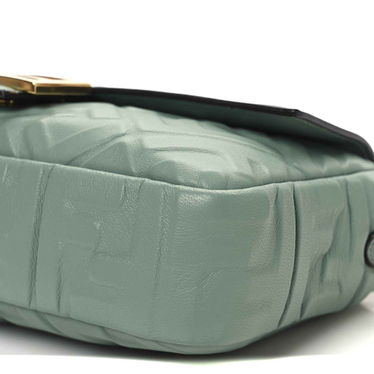 Fendi Nappa FF 1974 Embossed Baguette Menta 10 of 10