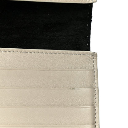Celine Grained Calfskin Large Multifunction Strap Wallet Black Chalk 13 of 24