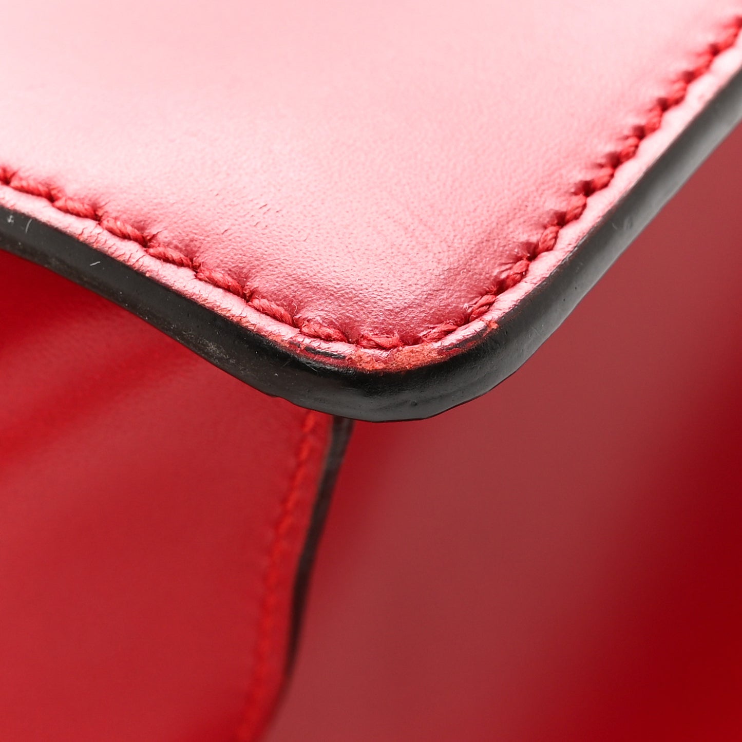 Calfskin Medium Sylvie Top Handle Bag Hibiscus Red