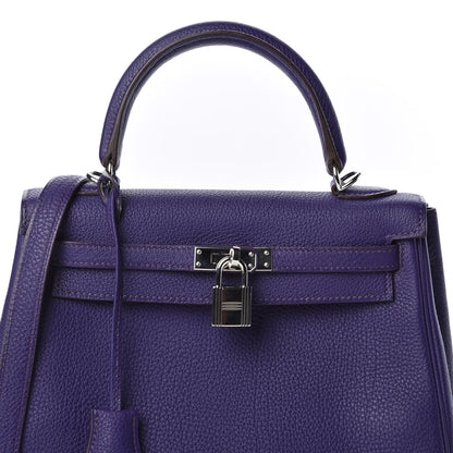 Hermes Togo Kelly Retourne 25 Iris 8 of 8