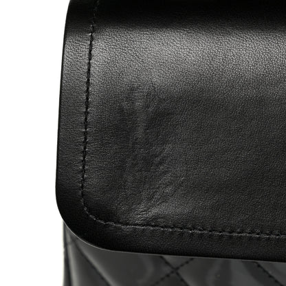 Chanel Patent Quilted Maxi Double Flap Black 21 of 25