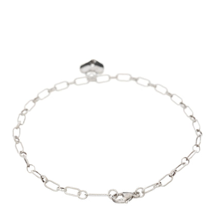 Tiffany Sterling Silver Heart Lock Charm Bracelet 2 of 3