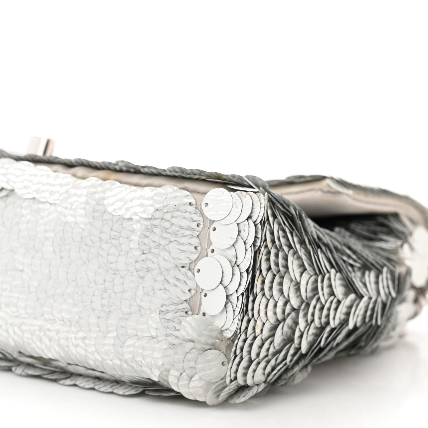 Chanel Sequin Paillette Small Flap Grey 10 of 11