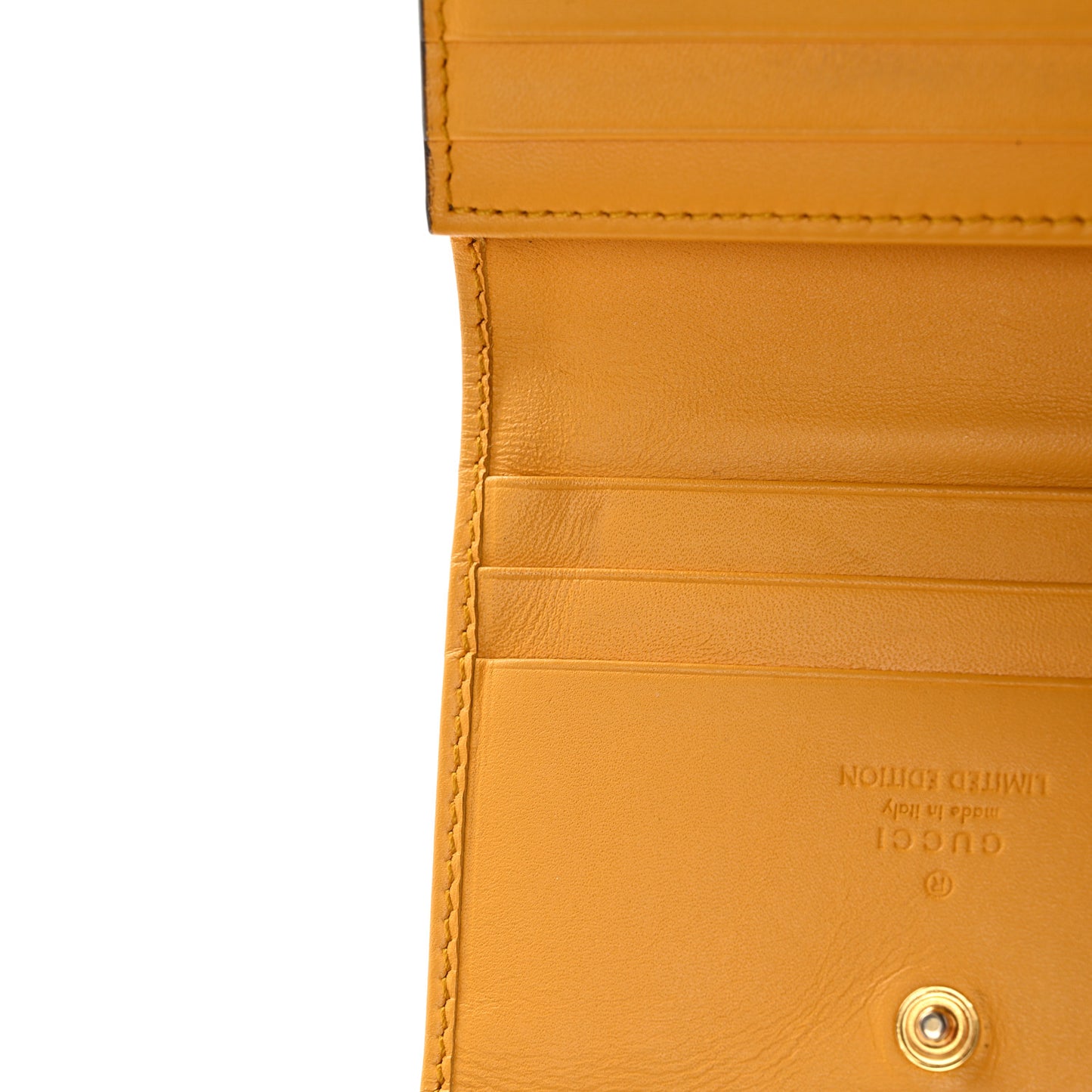 GG Supreme Monogram Bosco Patch Card Case Wallet Beige Green
