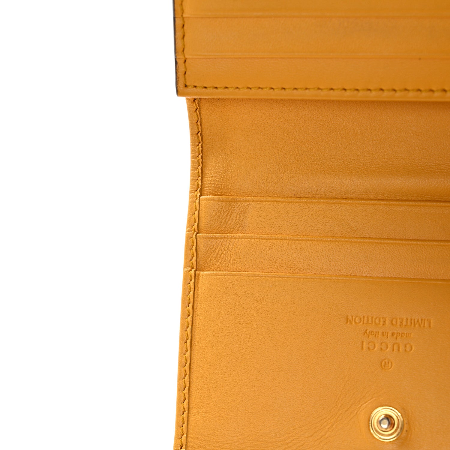 Gucci GG Supreme Monogram Bosco Patch Card Case Wallet Beige Green 14 of 15