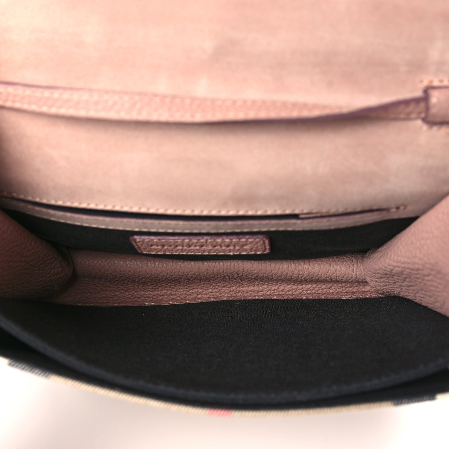 Derby Calfskin House Check Small Macken Crossbody Bag Pale Orchid