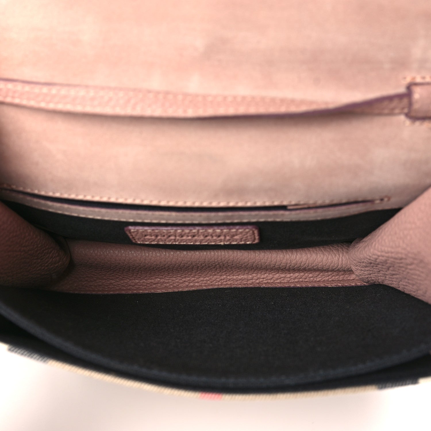 Burberry Derby Calfskin House Check Small Macken Crossbody Bag Pale Orchid 4 of 9