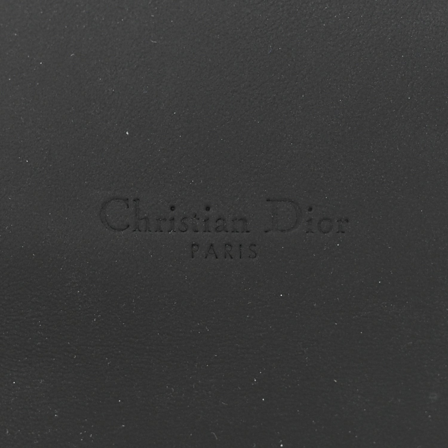 Christian Dior Ultra Matte Calfskin Saddle Chain Wallet Pouch Black 7 of 11