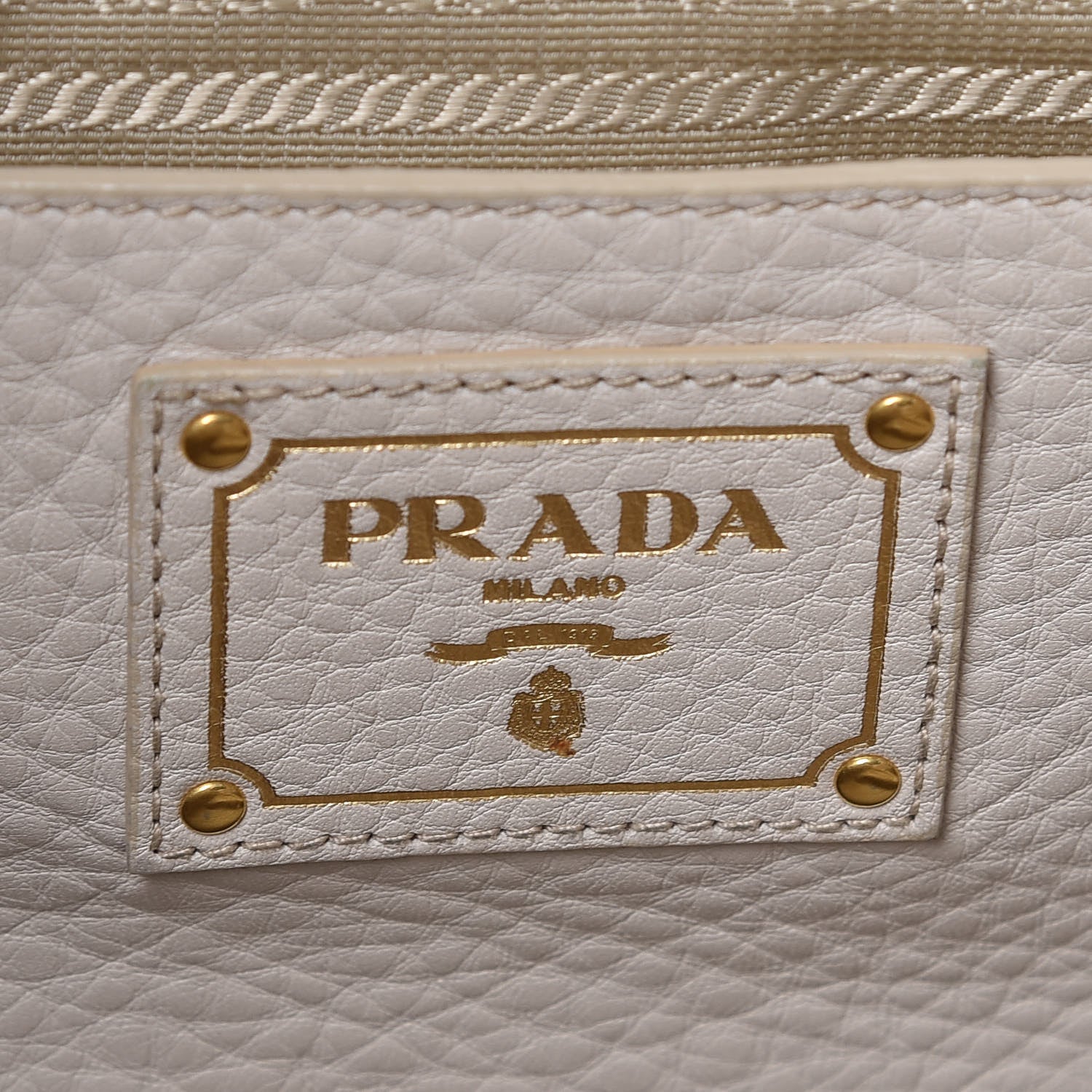 Prada Cervo Deerskin Tote Talco 7 of 22