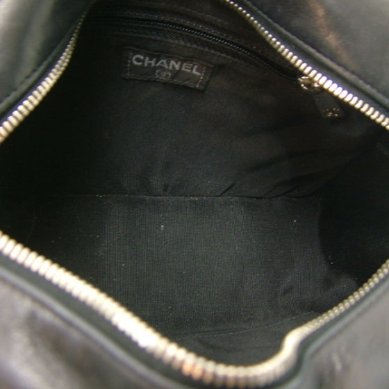 Lambskin Small Camera Case Black