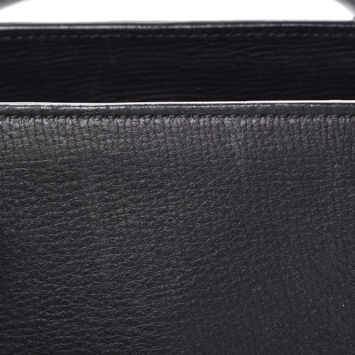 Calfskin House Check Medium Banner Tote Black