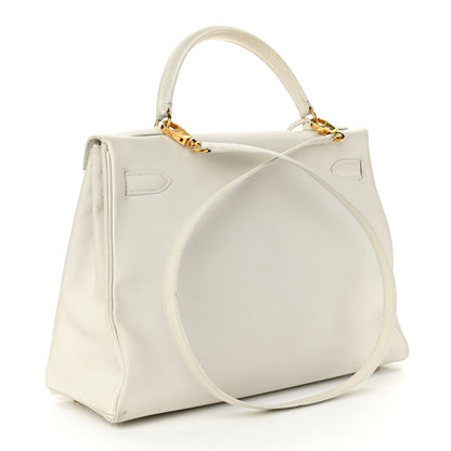 Hermes Evercolor Kelly Retourne 32 White 3 of 16