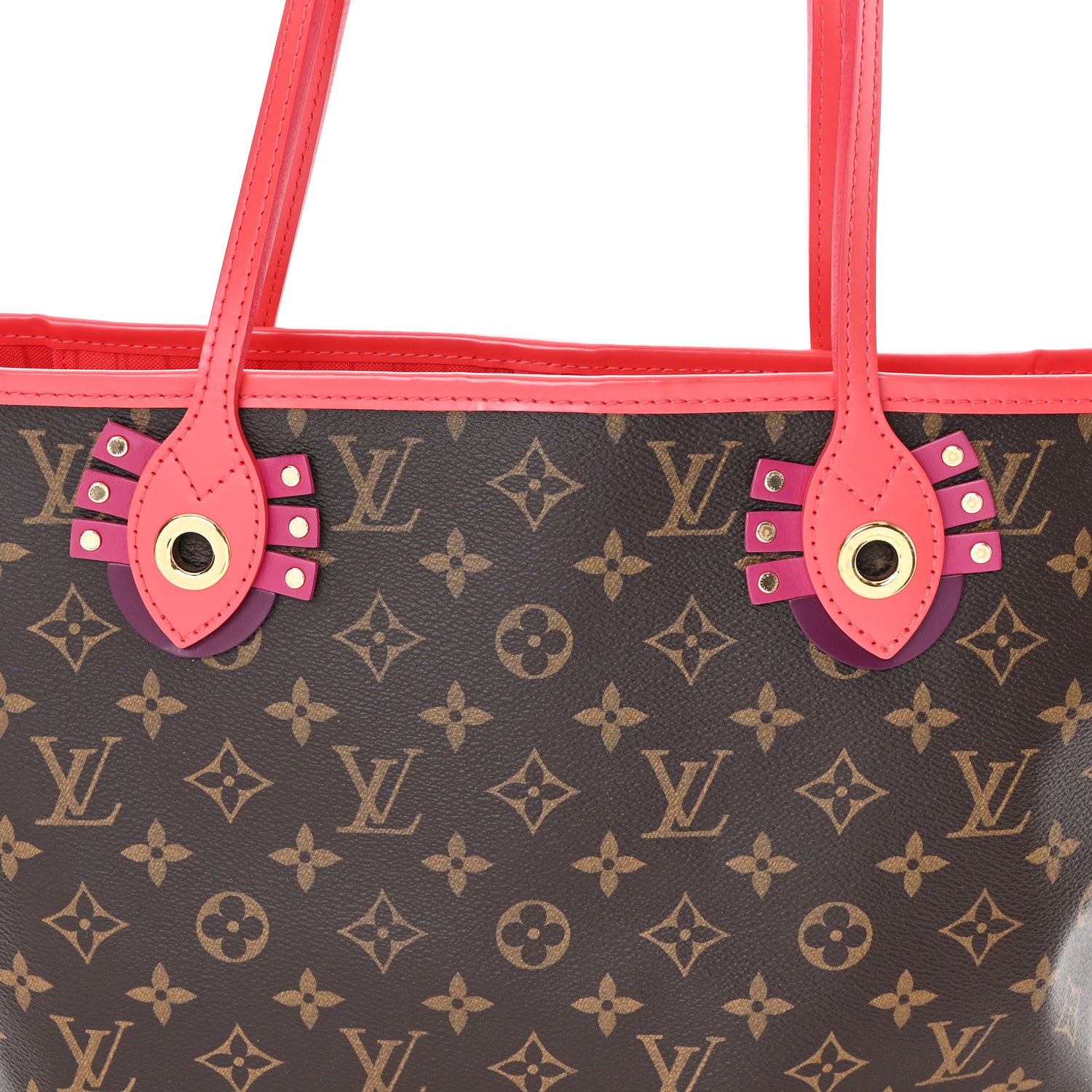 Louis Vuitton Monogram Totem Neo Neverfull MM Flamingo 8 of 10